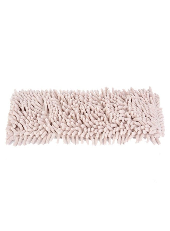 CHEOTIME Reusable Dry Sweeping Cloths, Chenille Reusable Mop Pads Floor Mop Pads Refills Flat Mop Pads Flat Replacements Heads for Floor Cleaning(Cream-Coloured) - Image 3